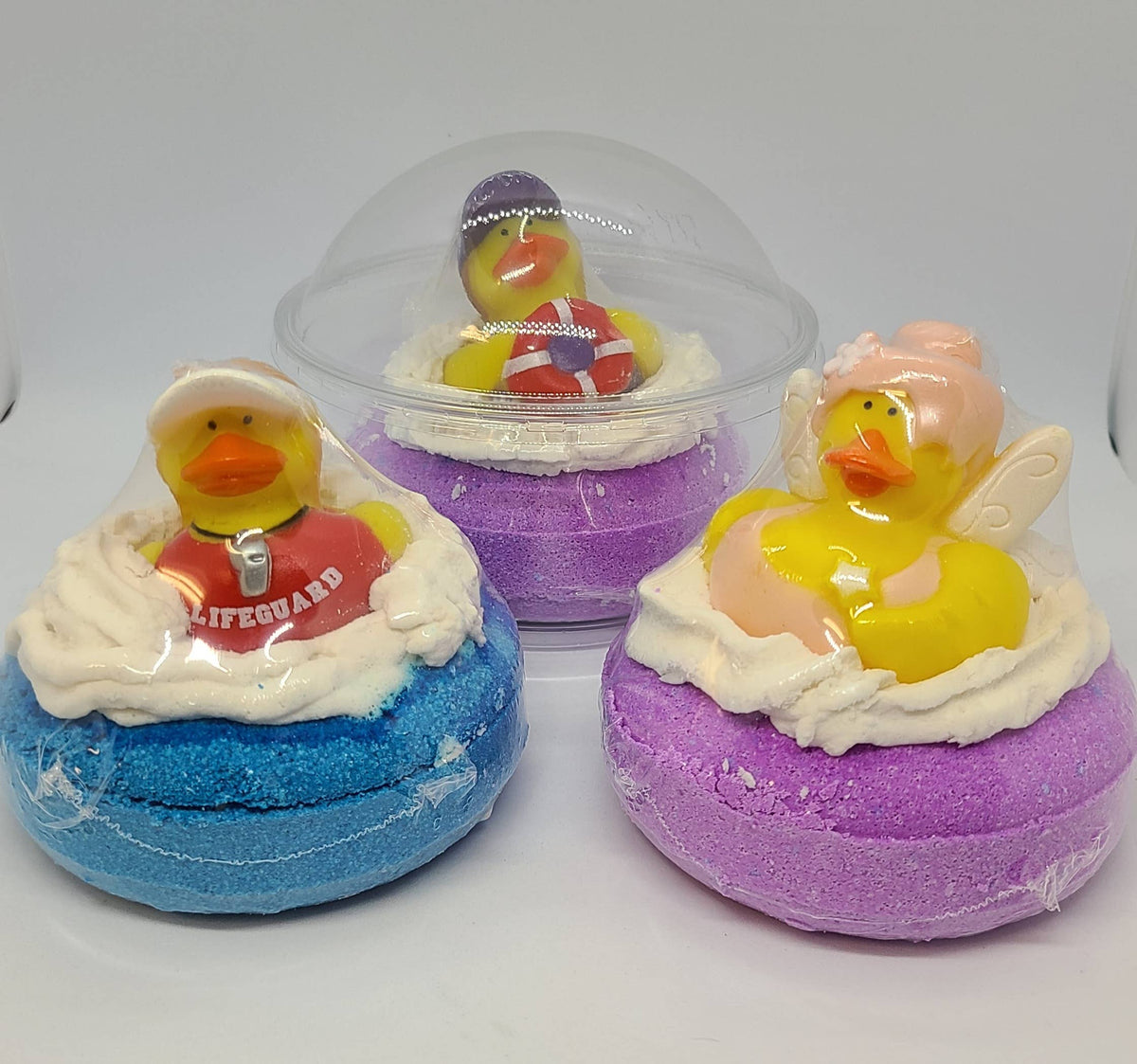 Inner Tube Float, Bubble Frosting Bath Bombs: Mango Mandarin