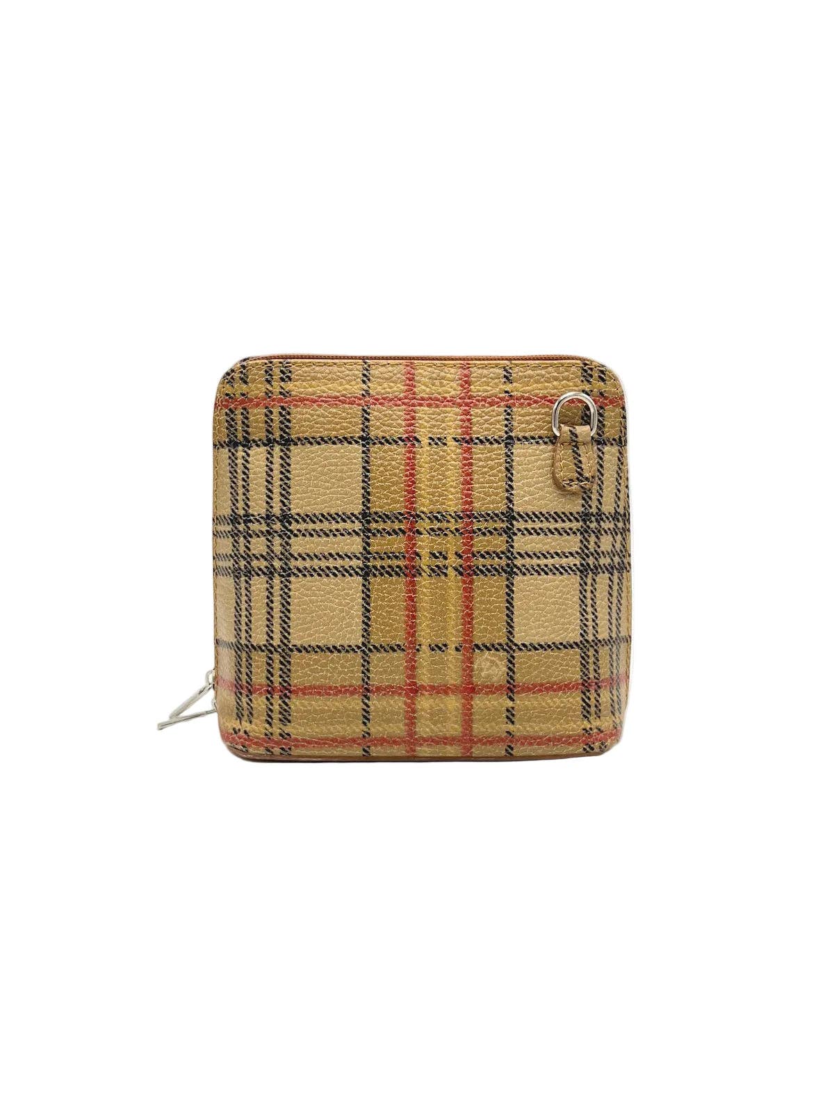 Genuine Leather Shoulder Bag, Made in Italy, art. 112758: English Red