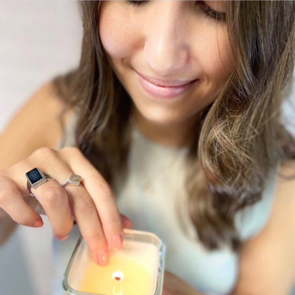 French Fig & Amber: 2-in-1 Soy Lotion Candle: Medium - 6 oz