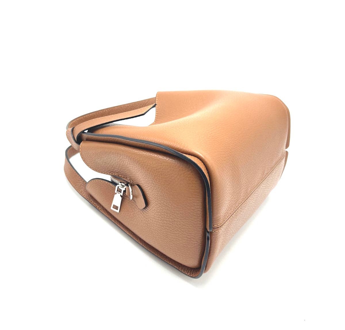 Genuine leather handbag, Made in Italy, art. 112551: Bordeaux