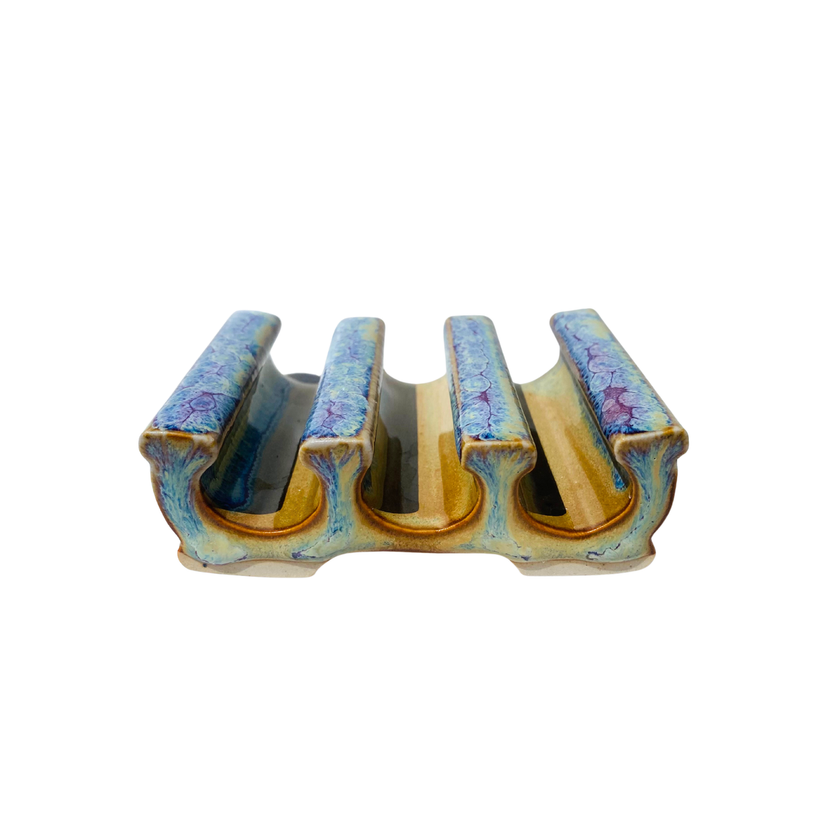 Soap Saver - Soap Dish - Stoneware Pottery: Amber