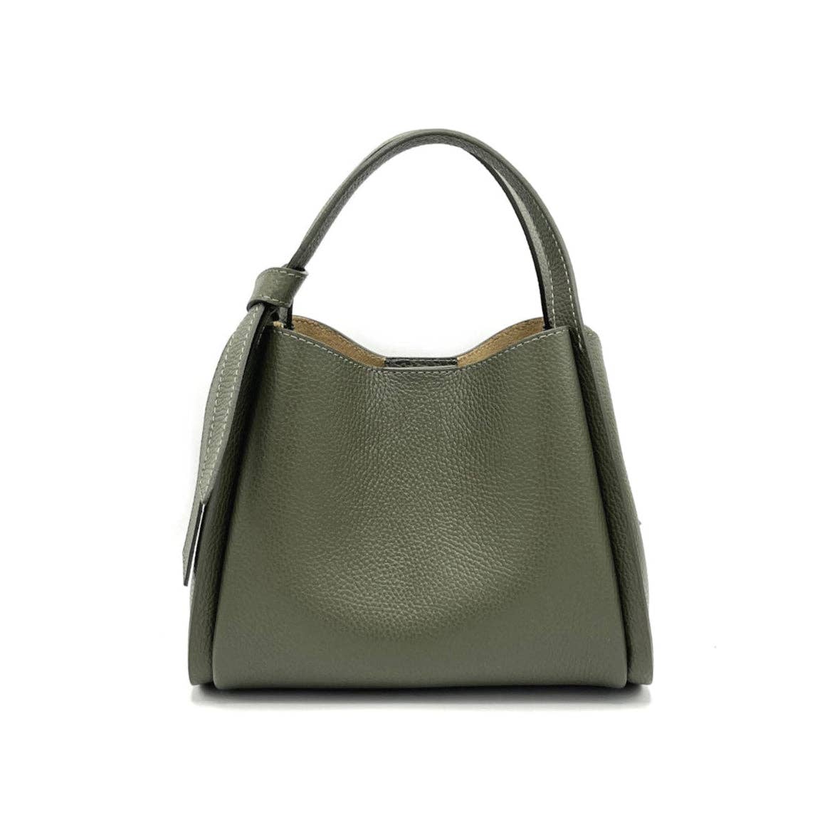 Genuine leather handbag, Made in Italy, art. 112551: Bordeaux