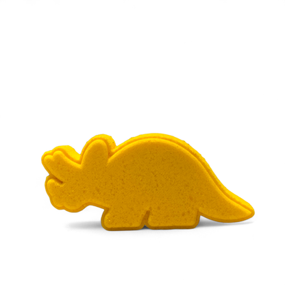 4 oz Dino Triceratops Bath Bomb - Yellow