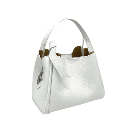 Genuine leather handbag, Made in Italy, art. 112551: Bordeaux