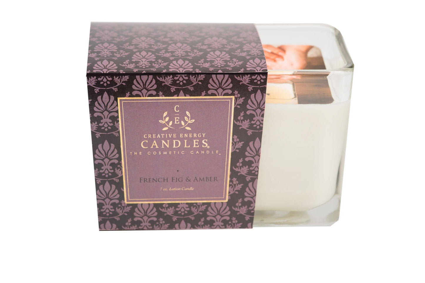 French Fig & Amber: 2-in-1 Soy Lotion Candle: Medium - 6 oz