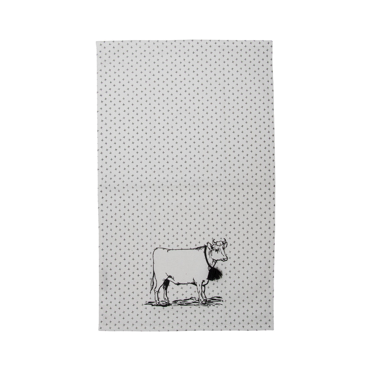 Logan Set 3 Farm Design Kitchen Tea Towel with Tassels