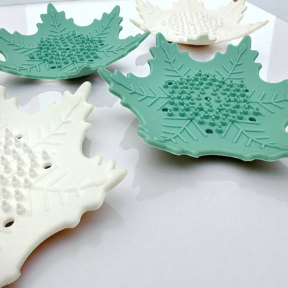 Snowflake Shower Steamer Tray - Soap Tray - Silicone Tray : Mint