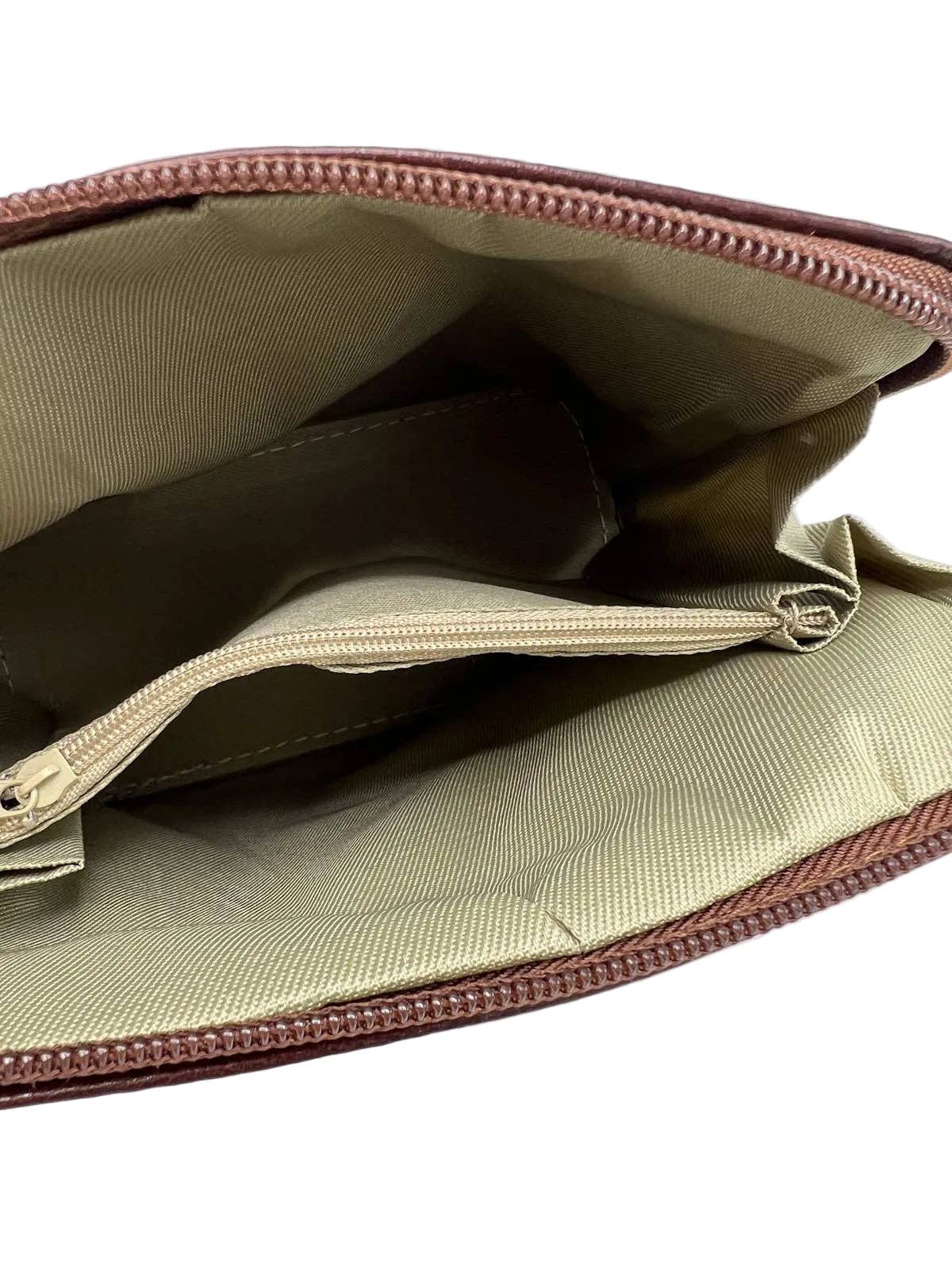 Genuine Leather Shoulder Bag, Made in Italy, art. 112758: Dark Brown