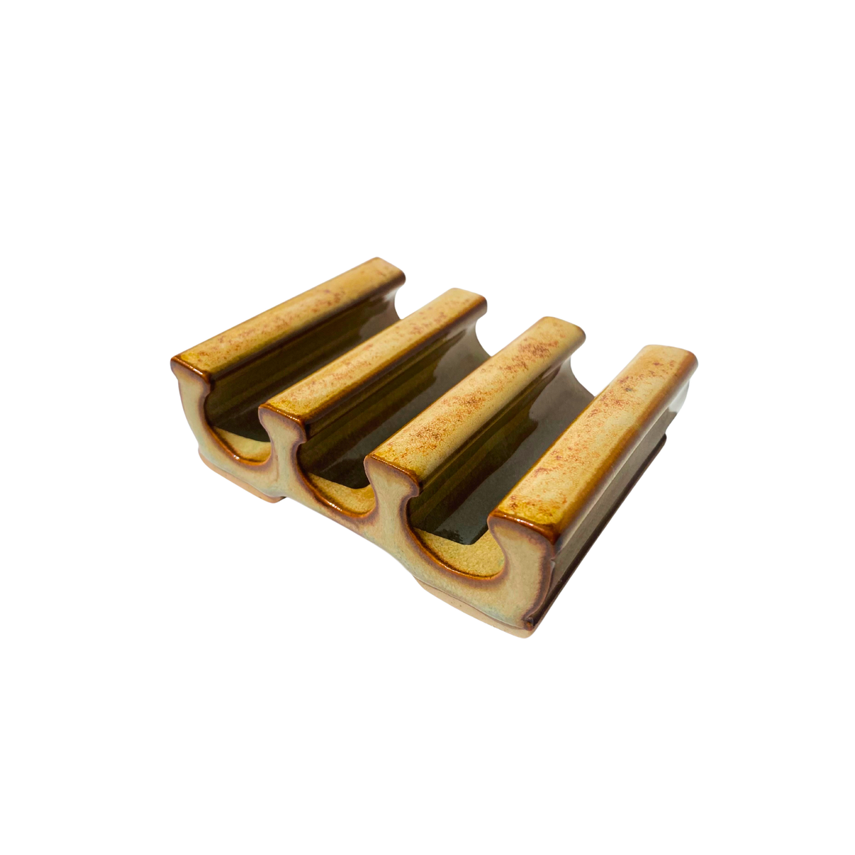 Soap Saver - Soap Dish - Stoneware Pottery: Amber