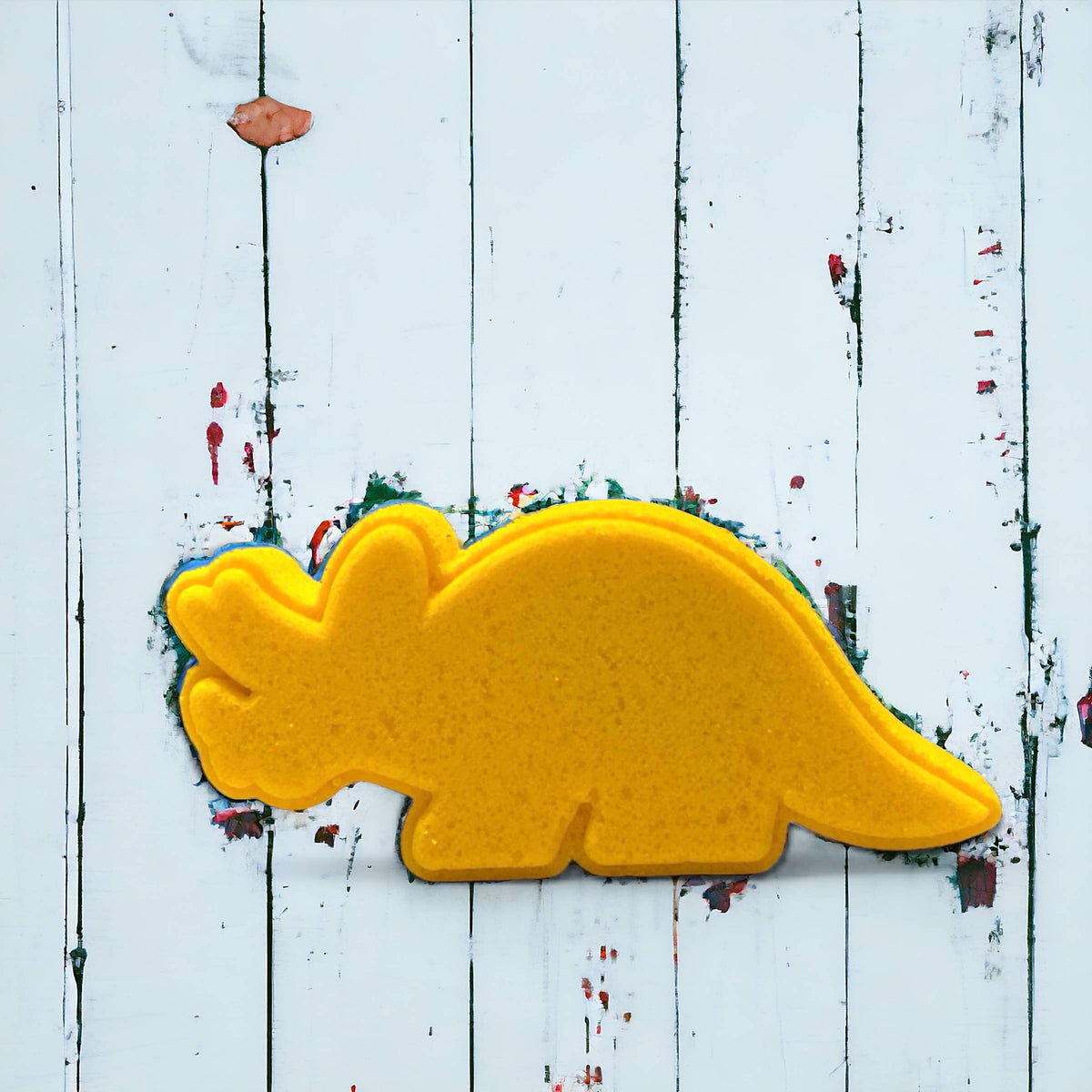 4 oz Dino Triceratops Bath Bomb - Yellow