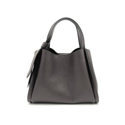 Genuine leather handbag, Made in Italy, art. 112551: Bordeaux