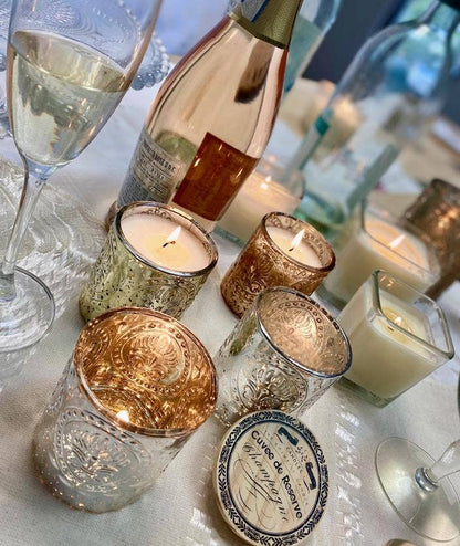 Petite Champagne Series | 2-in-1 Soy Lotion Candles: Champagne Reserve (Gold)