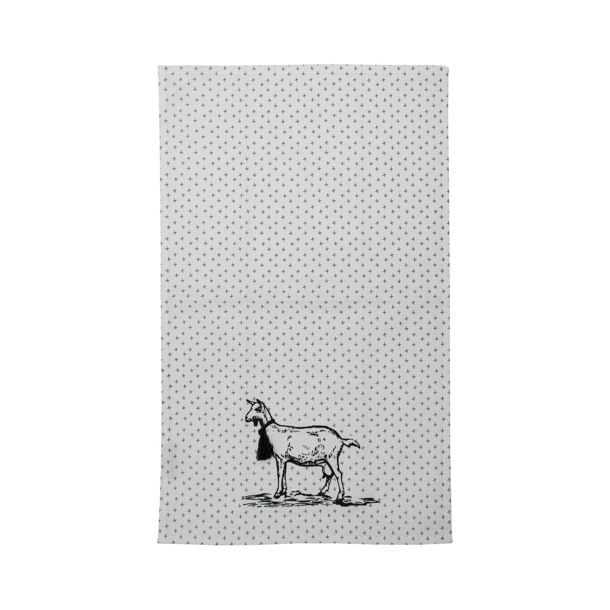 Logan Set 3 Farm Design Kitchen Tea Towel with Tassels