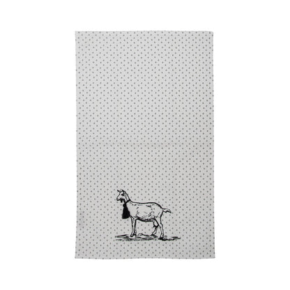 Logan Set 3 Farm Design Kitchen Tea Towel with Tassels