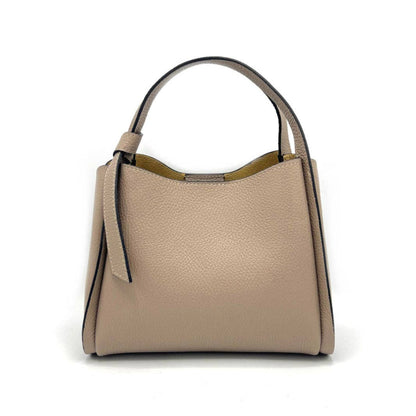 Genuine leather handbag, Made in Italy, art. 112551: Bordeaux