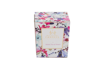 White Tea & Violet: 2-in-1 Soy Lotion Candle: Medium - 6 oz