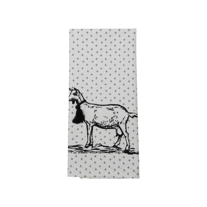 Logan Set 3 Farm Design Kitchen Tea Towel with Tassels