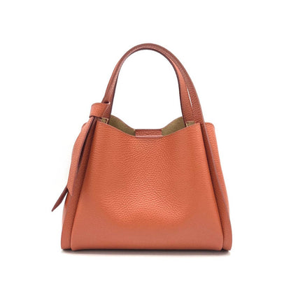 Genuine leather handbag, Made in Italy, art. 112551: Bordeaux