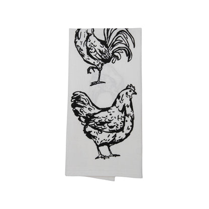 Logan Set 3 Farm Design Kitchen Tea Towel with Tassels