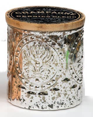 Petite Champagne Series | 2-in-1 Soy Lotion Candles: Champagne & Berries (Silver)